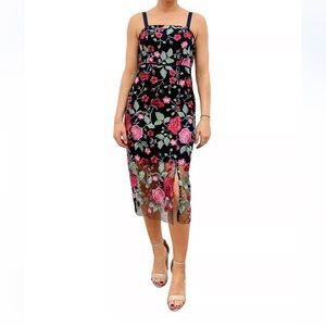 Sam Edelman Peony Embroidered Midi